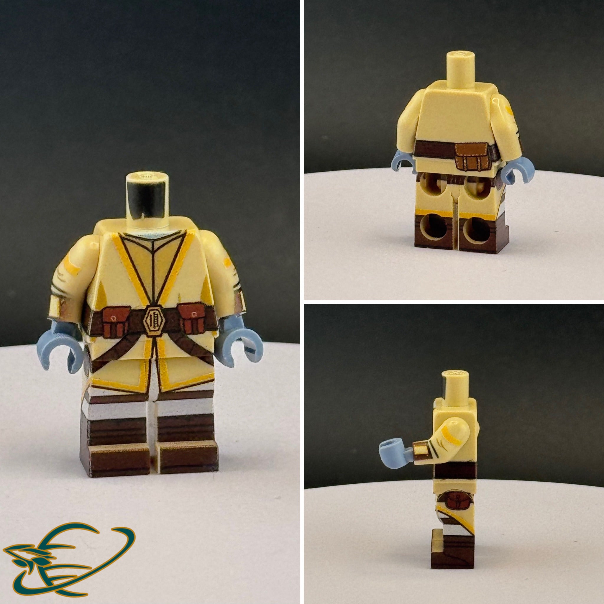 Topaz Ranked Scholar Adventurer Outfit : Official YANDEVER Minifigure Body