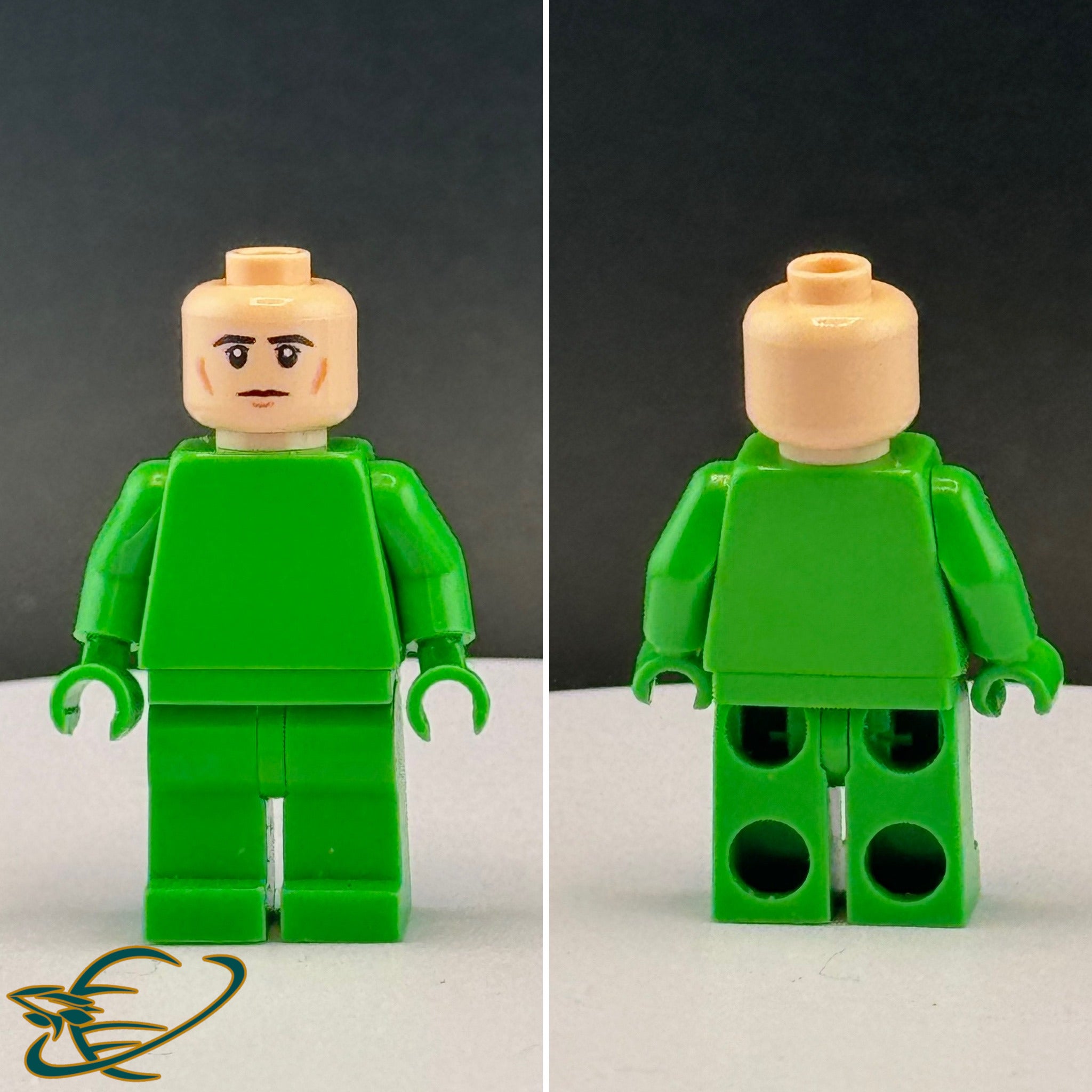 Male Adventurer Head V1:  Official YANDEVER Minifigure Head