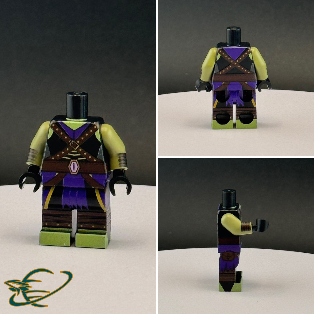 Amethyst Ranked Female Hornfolk Adventurer Outfit: Official YANDEVER Minifigure Body