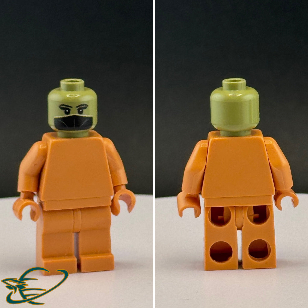Female Nickle Clan Hornfolk Adventurer Head V1:  Official YANDEVER Minifigure Head