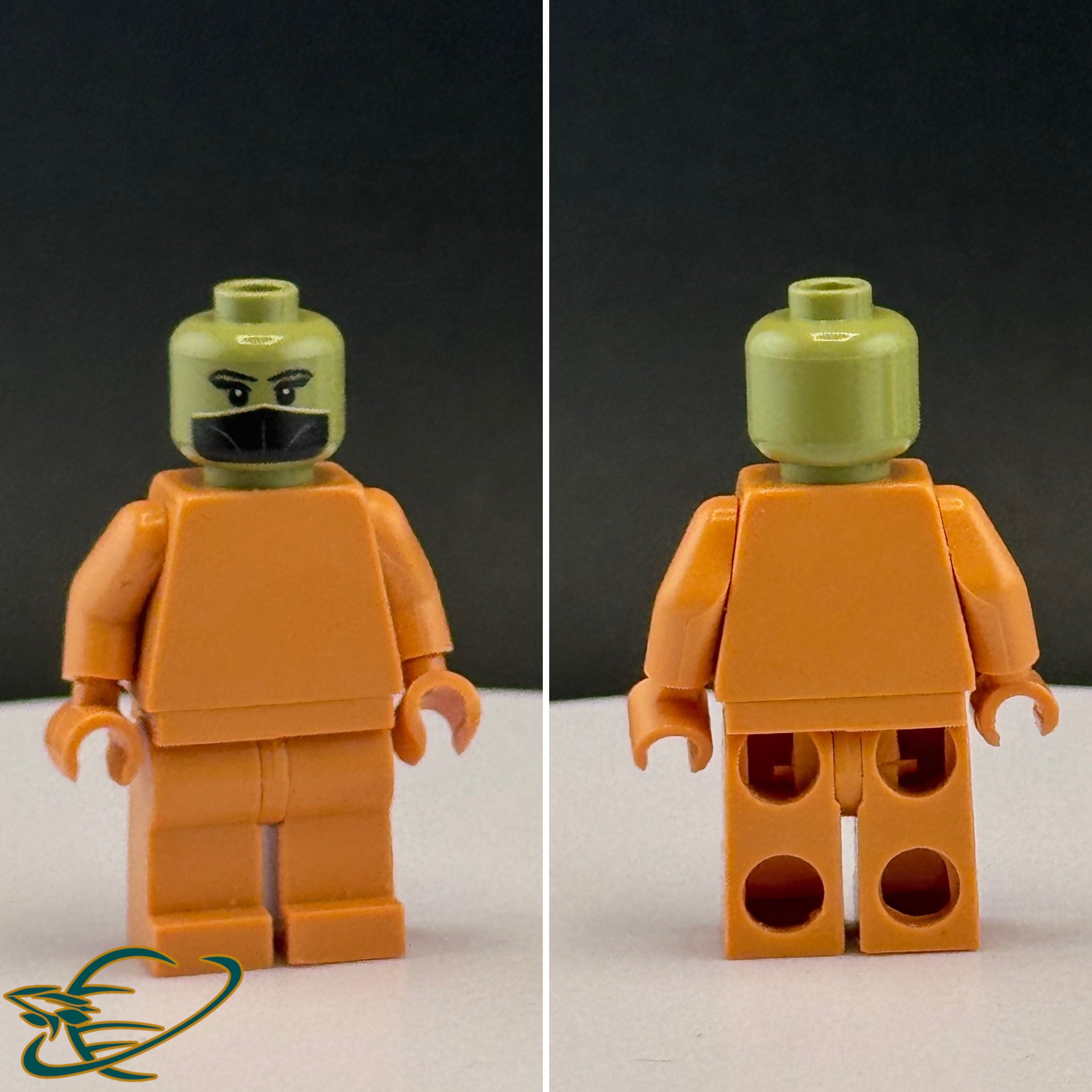 Female Nickle Clan Hornfolk Adventurer Head V1:  Official YANDEVER Minifigure Head