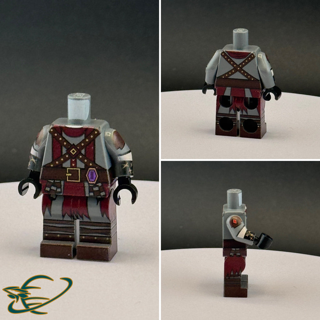Amethyst Ranked Adventurer Flame Sorcerer Outfit : Official YANDEVER Minifigure Body