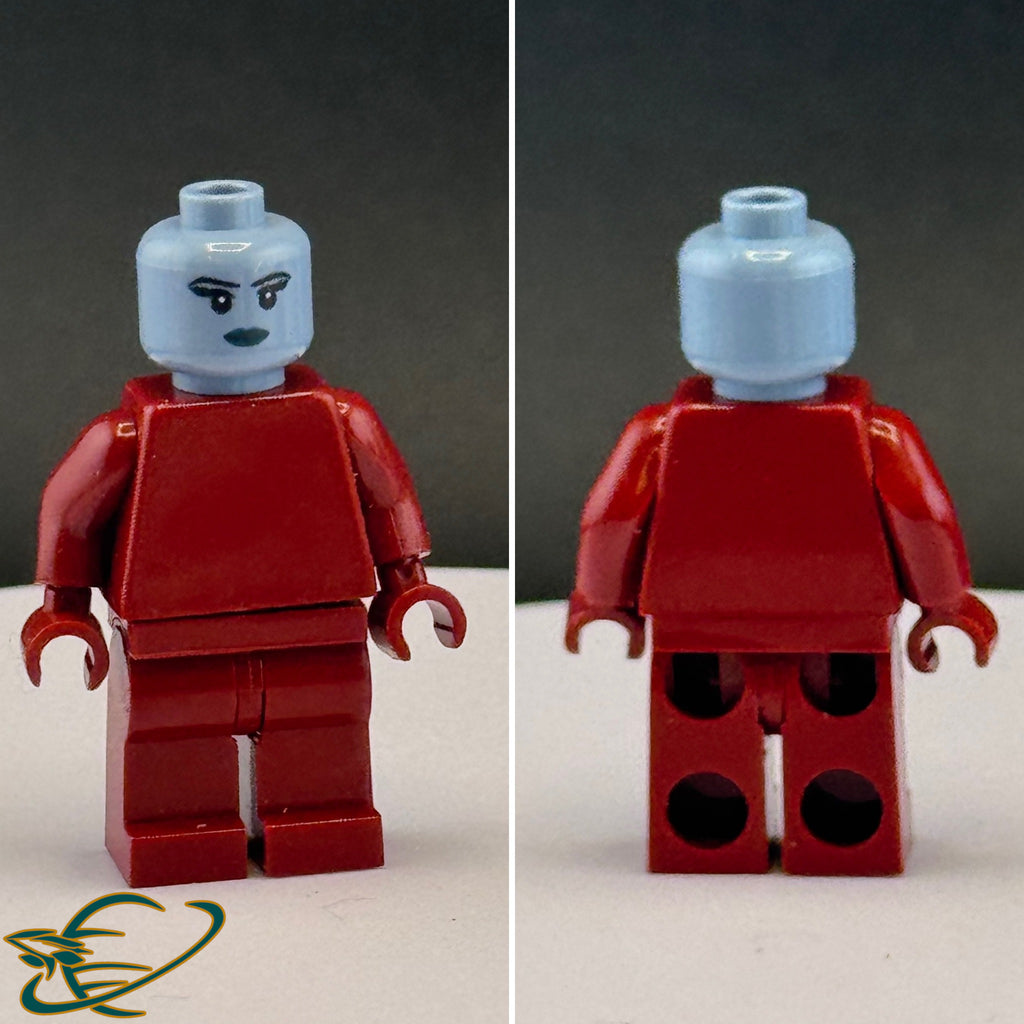 Female Litharian Adventurer Head V1:  Official YANDEVER Minifigure Head