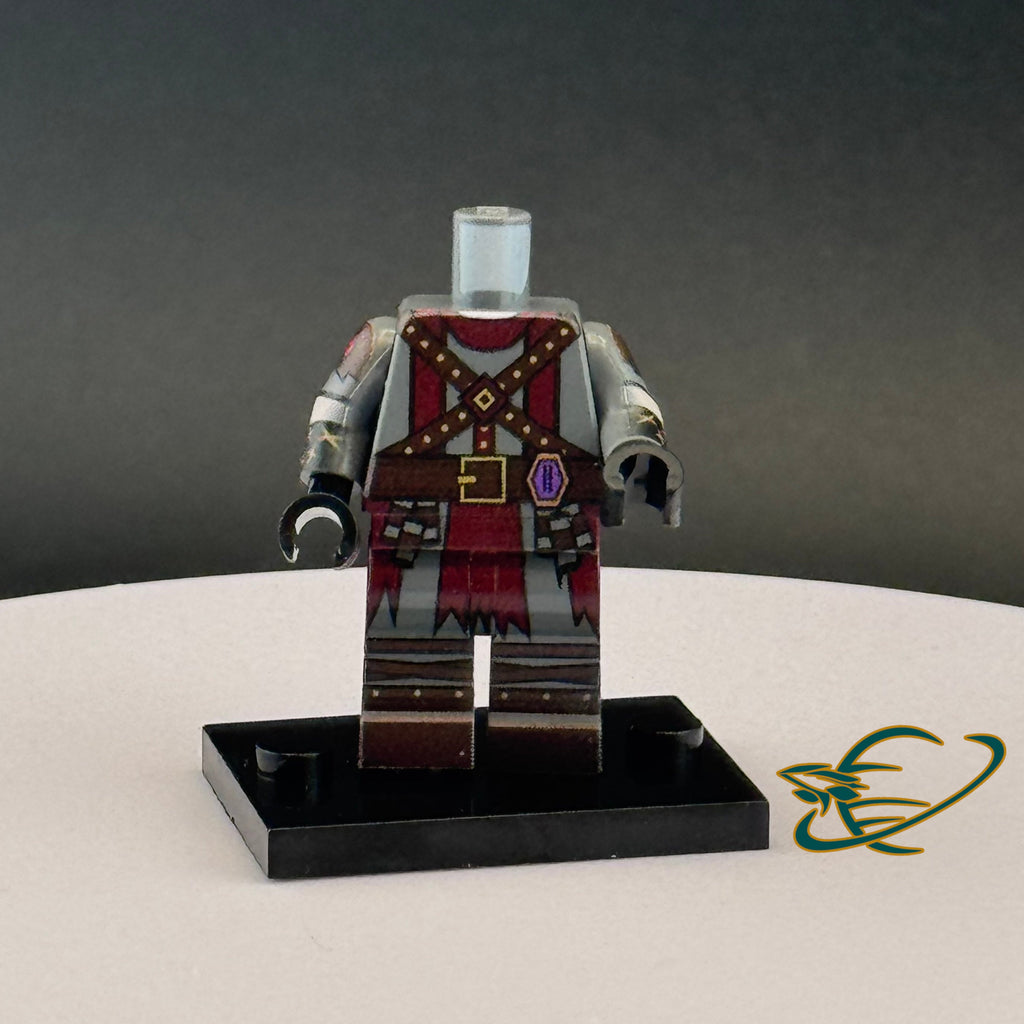 Amethyst Ranked Adventurer Flame Sorcerer Outfit : Official YANDEVER Minifigure Body